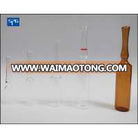 Clear glass ampoule form C made by borosilicate glass tubing