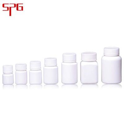 Pharmaceutical Use 10ml-100ml White Hdpe Plastic Bottles With Caps For Pill/tablet